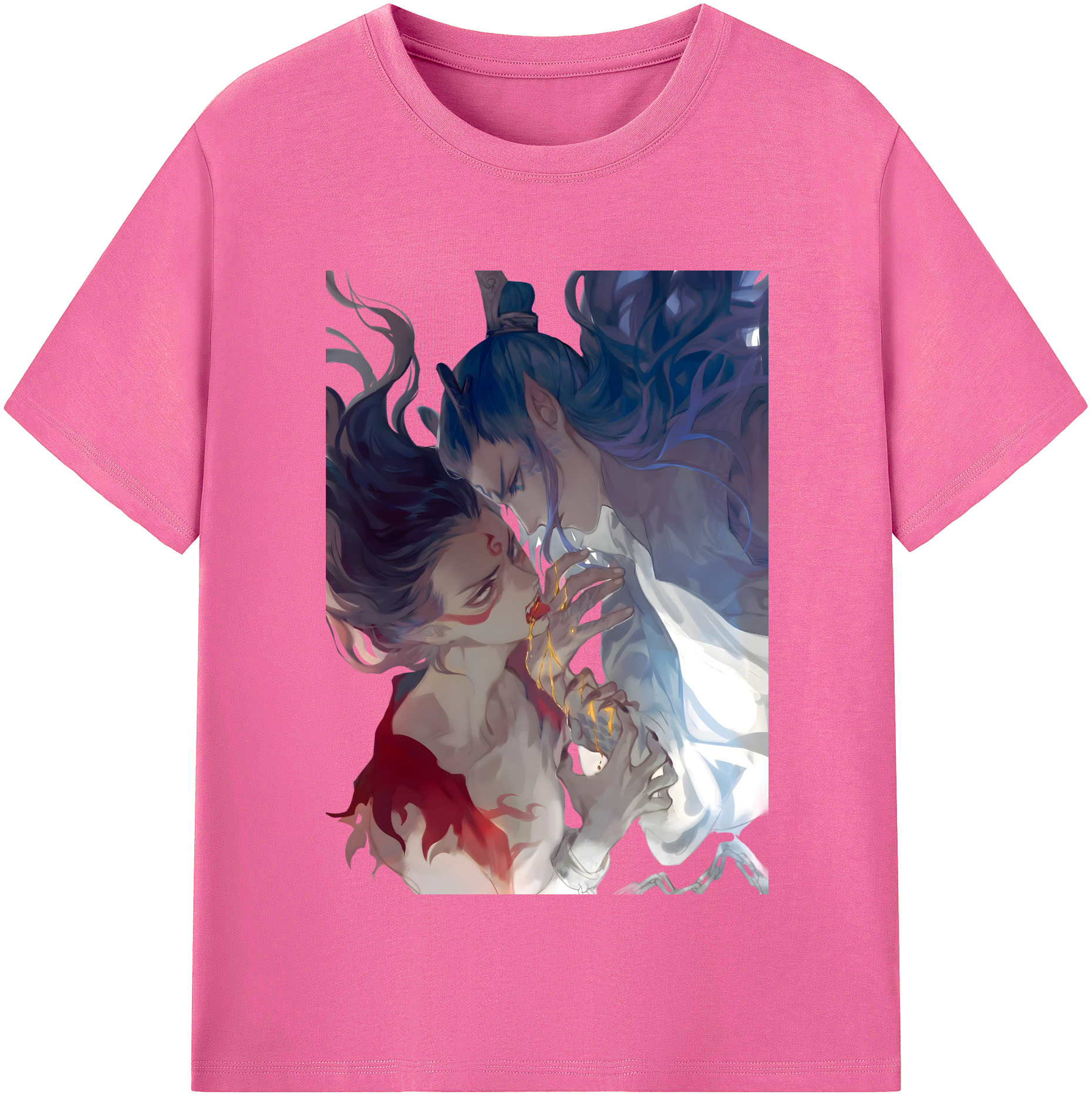 （画像用） Ne Zha 2 ナタ 魔童の大暴れ レディースカジュアルプリントTシャツ（綿100％）